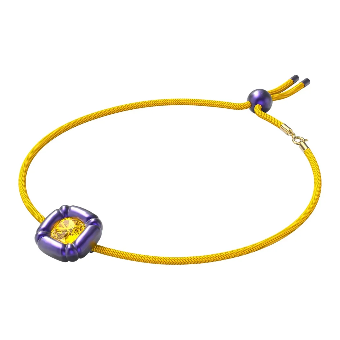 Swarovski Artificial Crystal Necklaces Women's Purple