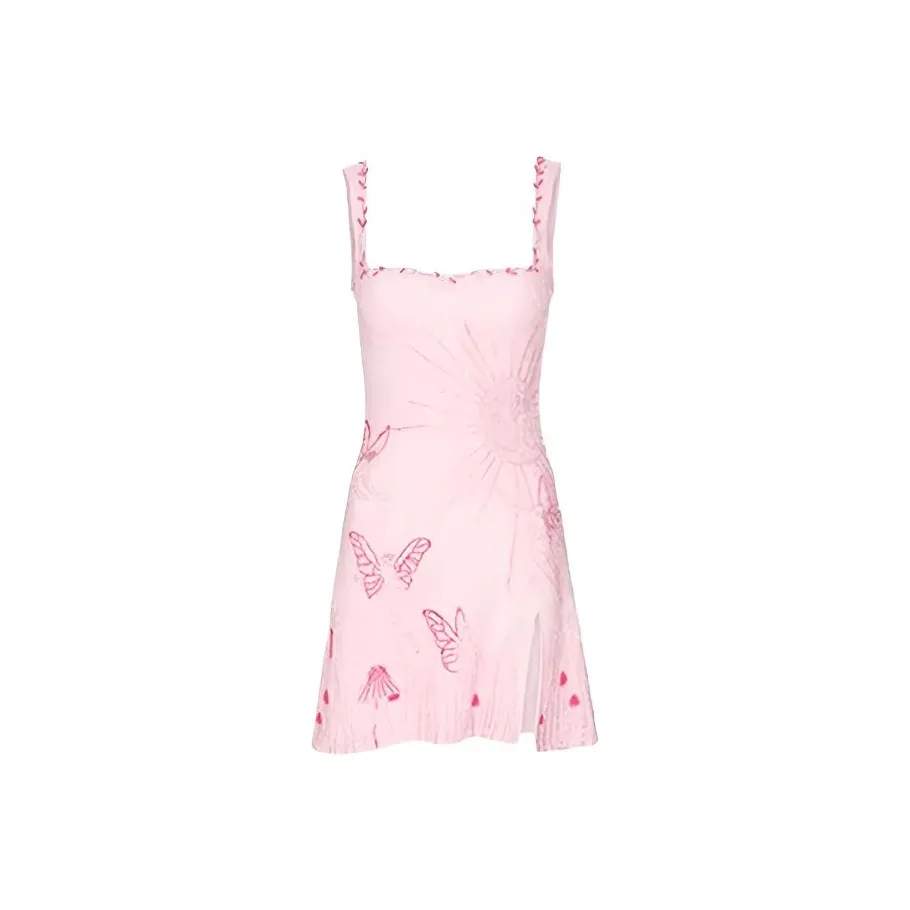 Leather Cat Розовый Женские Слиплатья