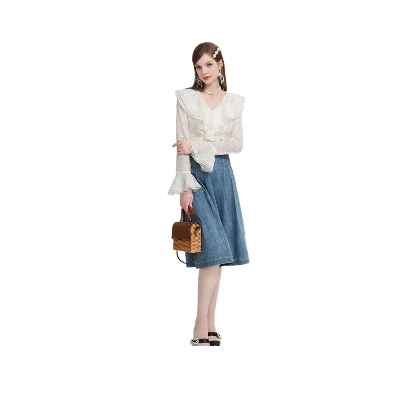 AIVEI Shirts Women's Beige