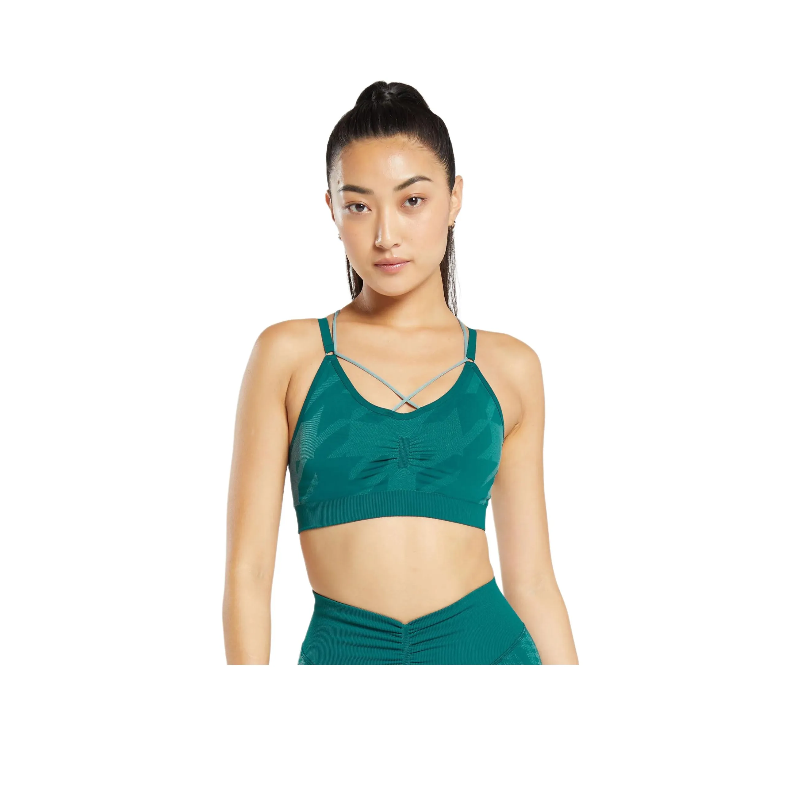 GYMSHARK Спортивное белье Женское Темно-бирюзовый Утка Яйцо Синий