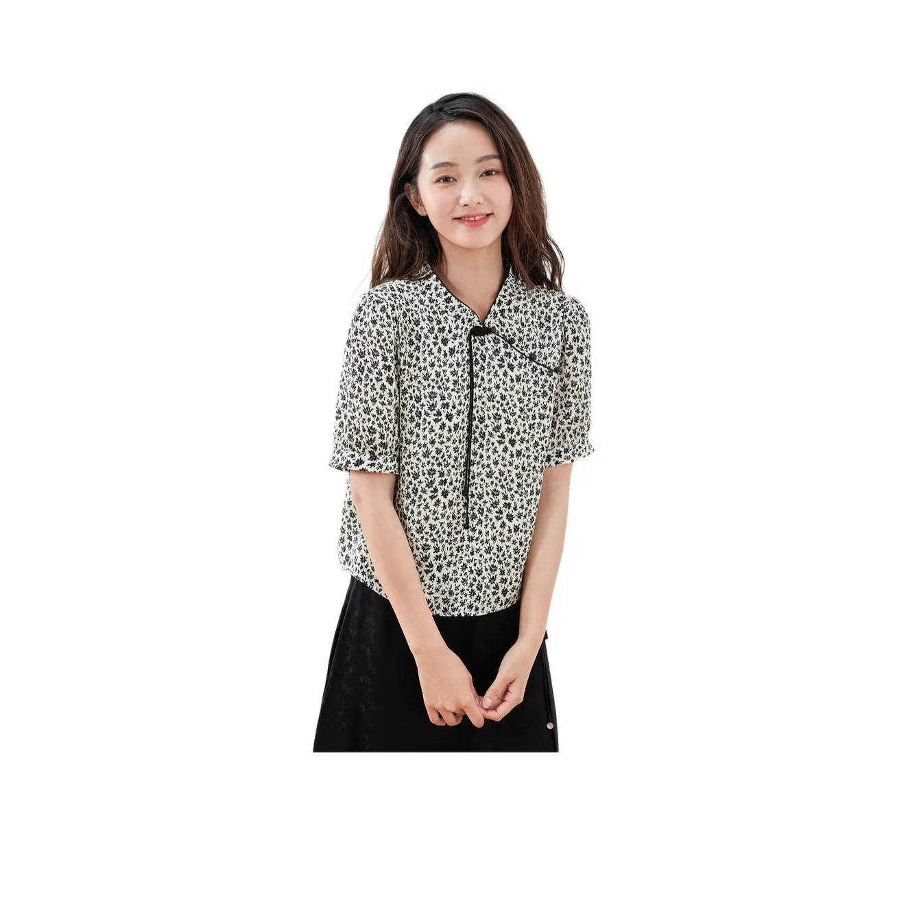 Фрагмент Белый Черный Женские Футболки