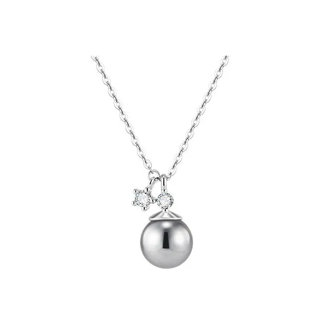 Misongma 925 Sterling Silver Shell Pearl Necklaces Women's