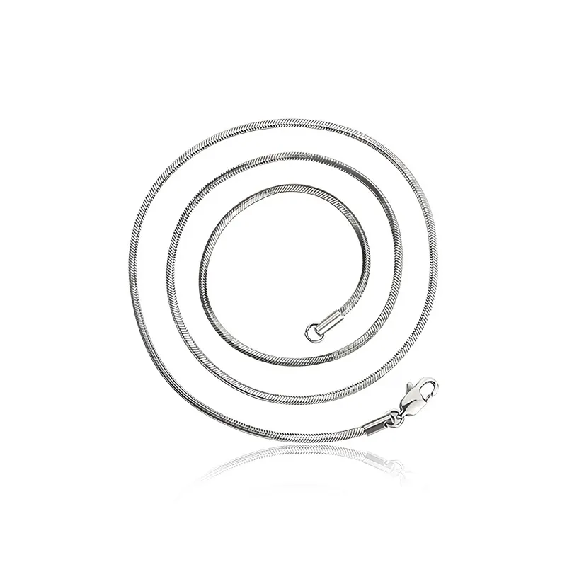 MAGICPOLE Титановые стальные ожерелья мужские серебряные