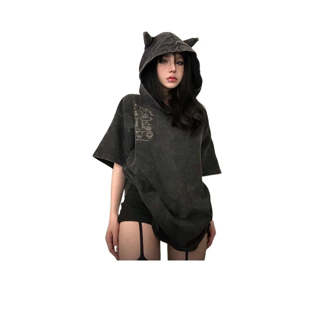 YEARNED Черная Женская Футболка