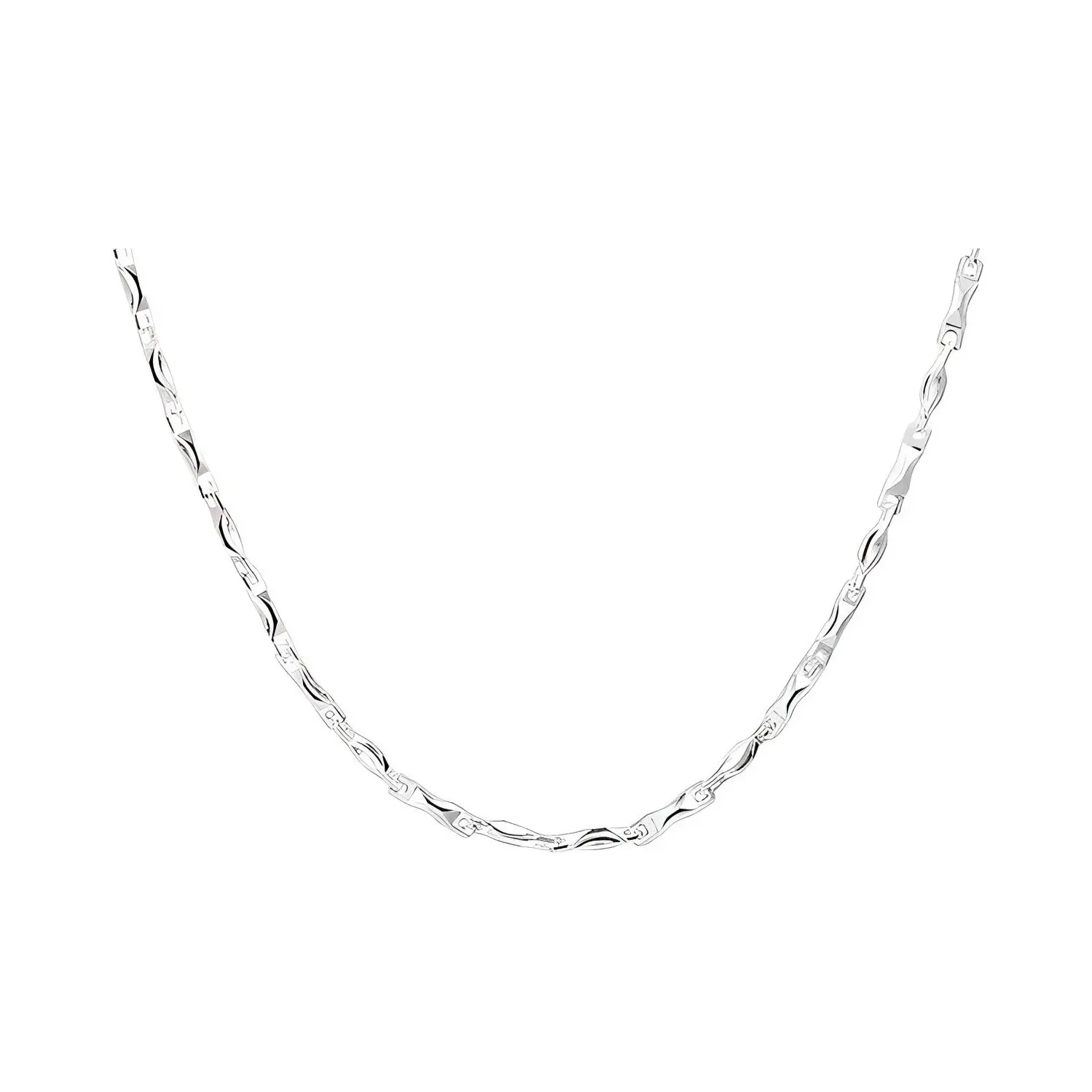 Asia Star Sterling Silver Necklaces Unisex