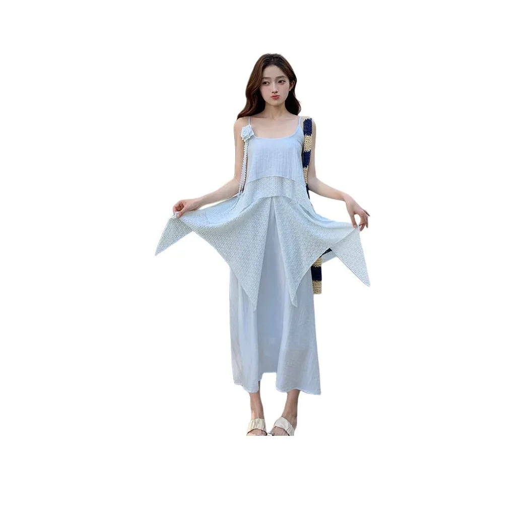 TEME Slip Dresses Women's Light Blue