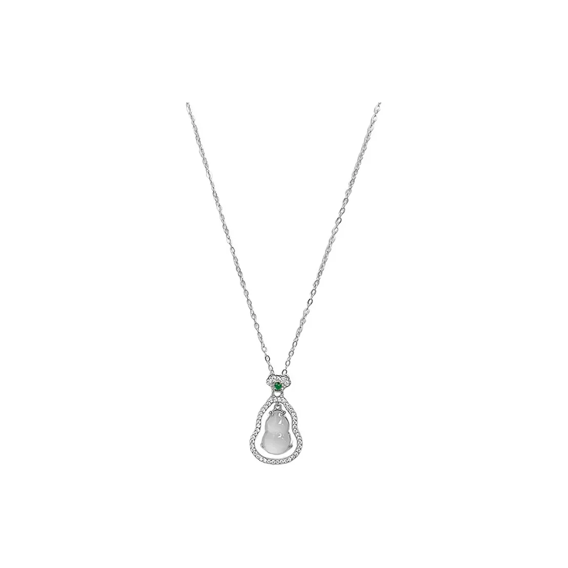 Bubble Scallops Chalcedony Necklaces Women's