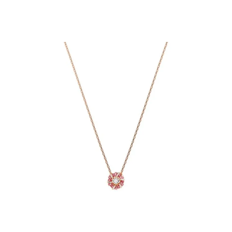Swarovski Cubic Zirconia Necklaces Unisex Pink
