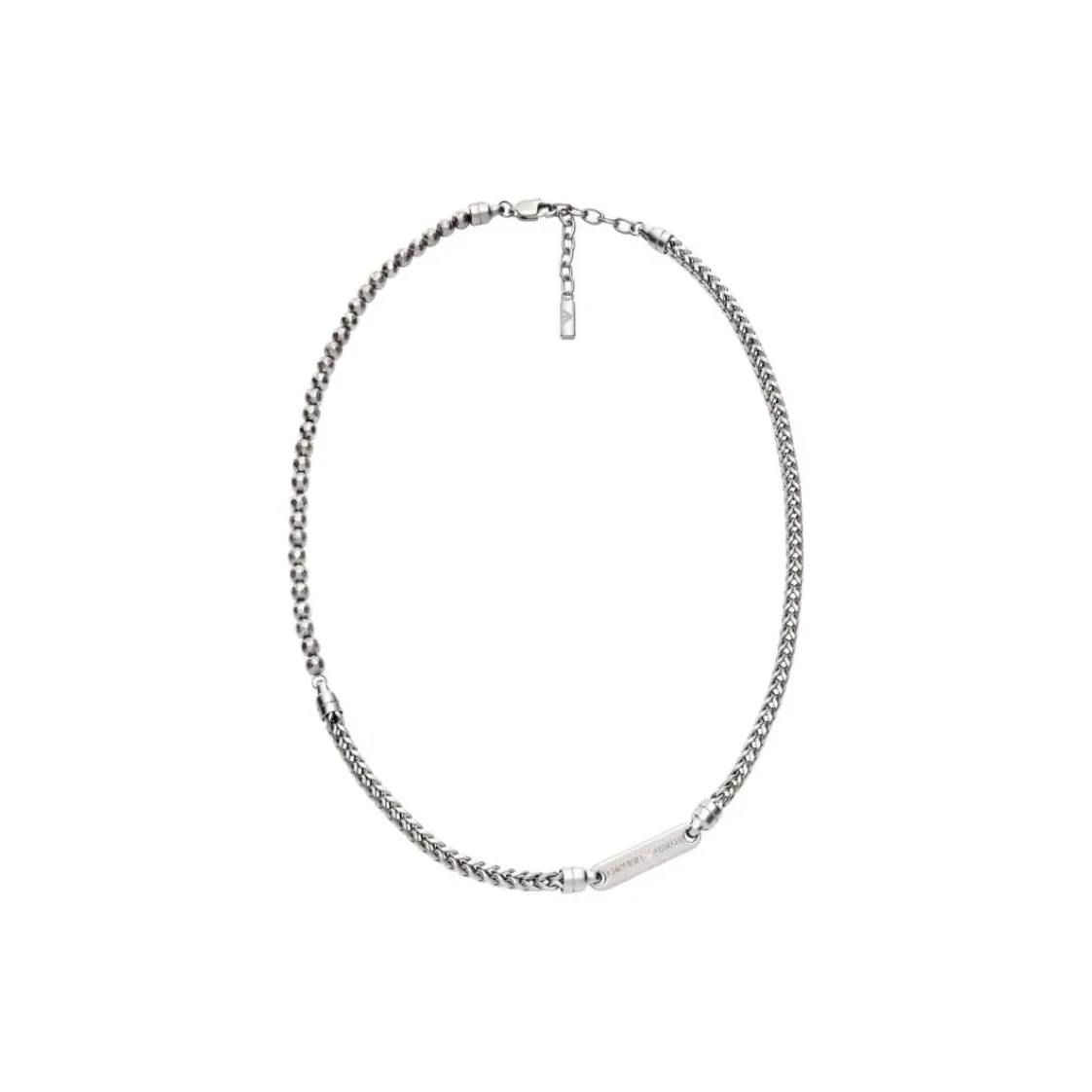 EMPORIO ARMANI Ожерелья из нержавеющей стали Унисекс Серебряный