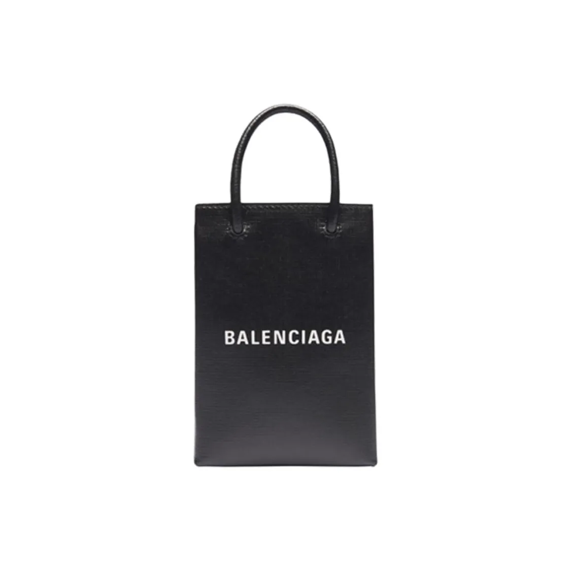 Balenciaga Shopping Phone Holder Bag Black
