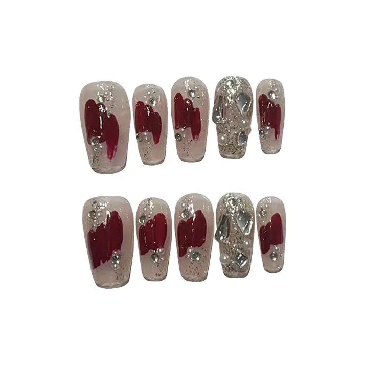 MONLEYTA 448 Красный Эльф Короткий LADDER Красный Градиентный Однотонный