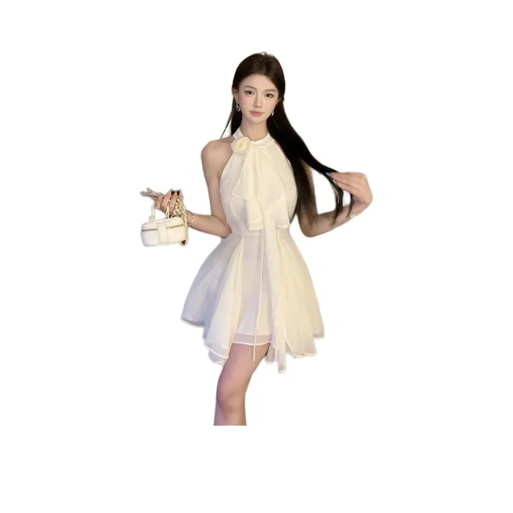 MORii Кремово-белые Женские Платья без рукавов