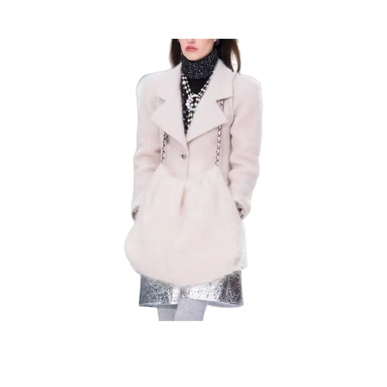 CHANEL 17K Jackets & Coats Women's Light Pink