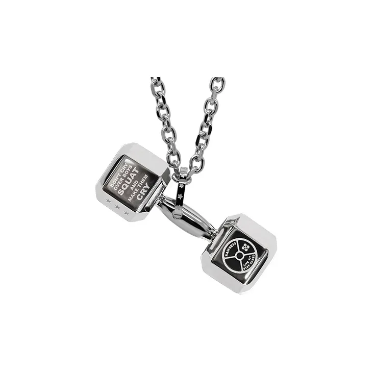 RAWNESS Титановое стальное гантельное ожерелье унисекс