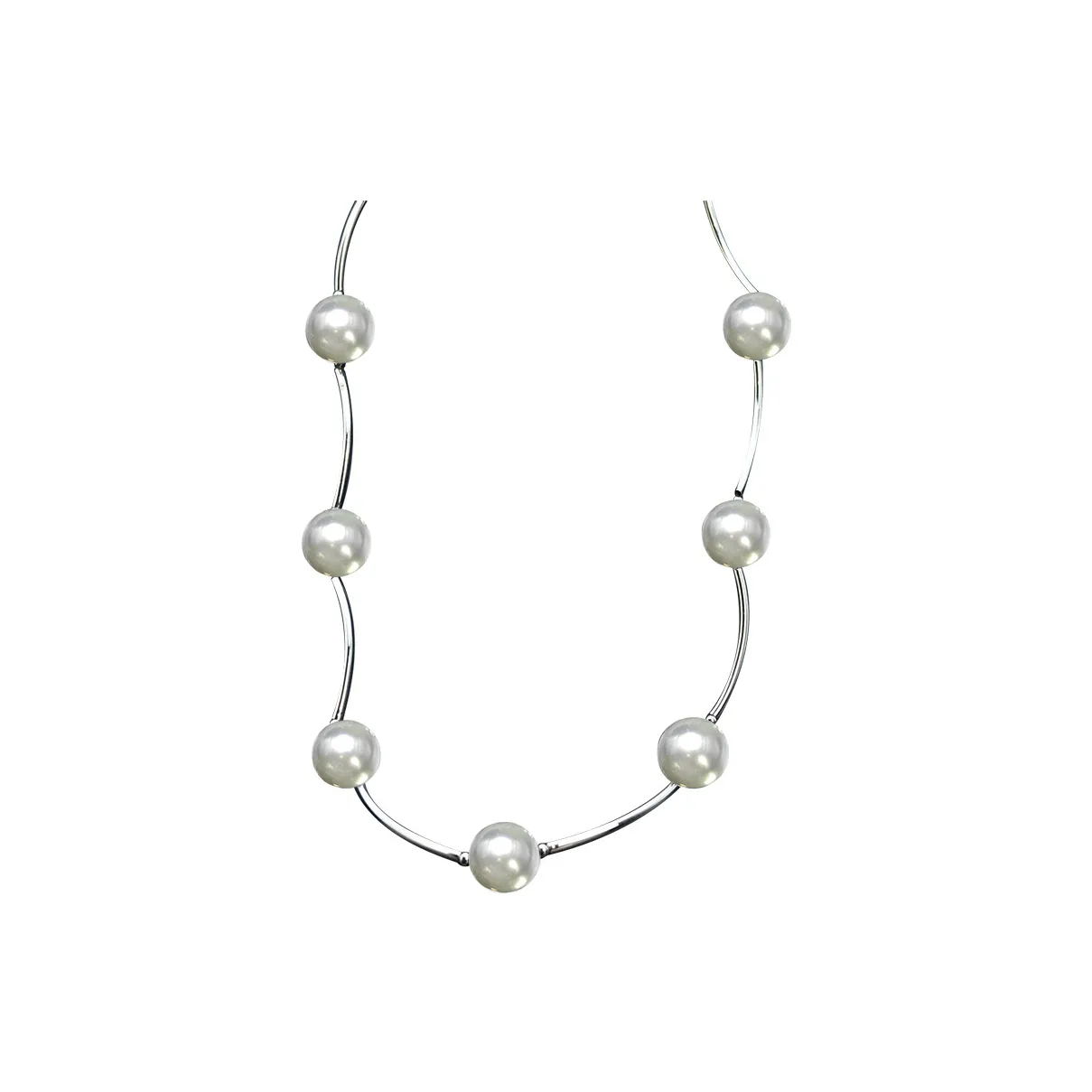 Sanpowa Copper Pearl Keychain Chain Women's