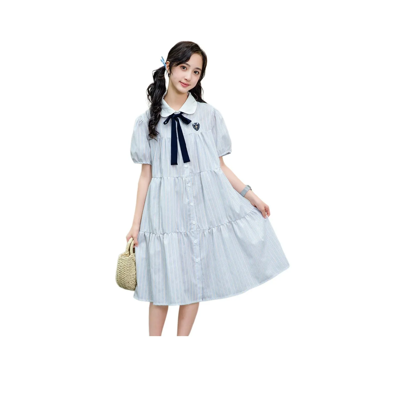 GULIJIA Blue Школьный возраст Платье