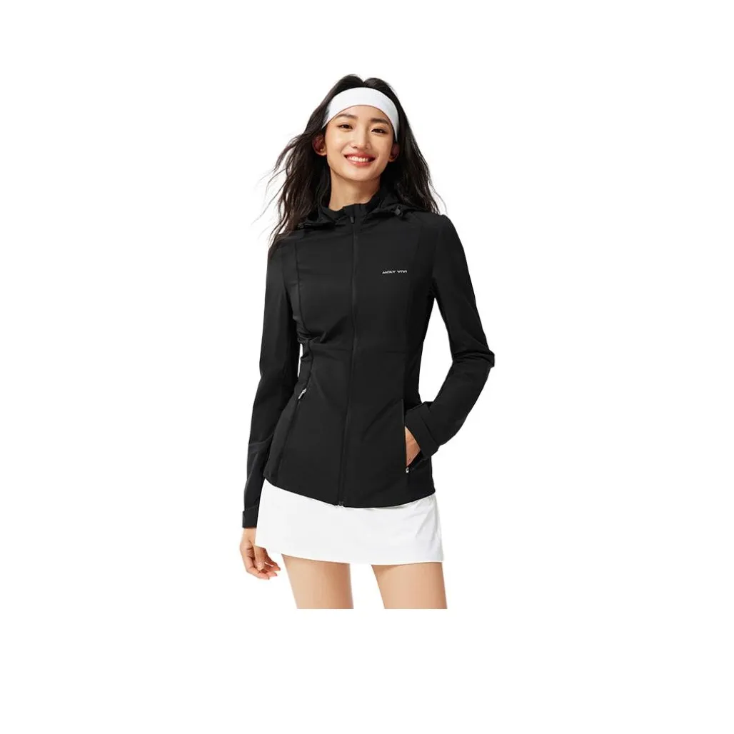 MOLY VIVI Водонепроницаемый Ветрозащитный Защита от ультрафиолета Водонепроницающий Повседневный Пальто Женские