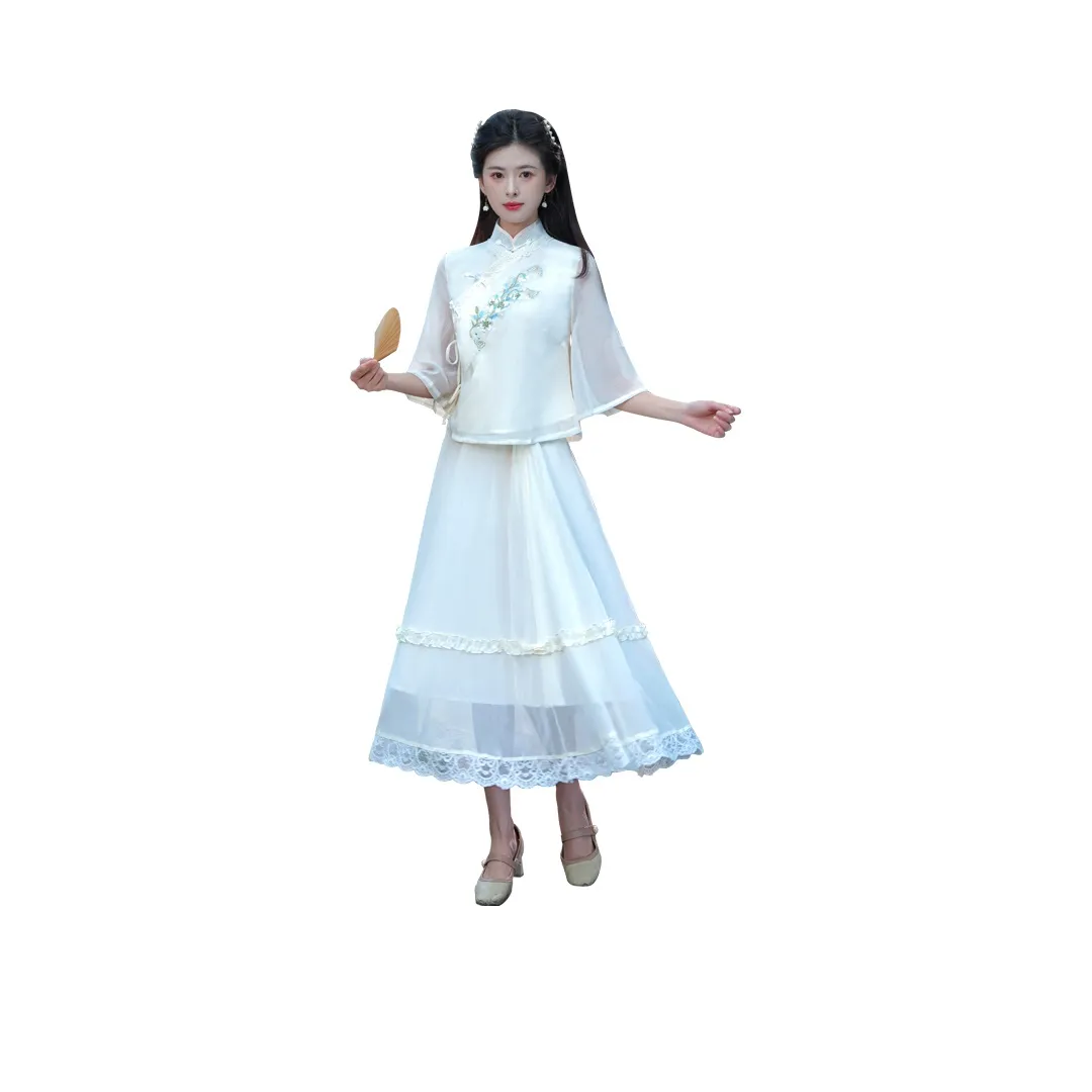 EFCR Бежевый Одежда Комплекты Женские Ханьфу