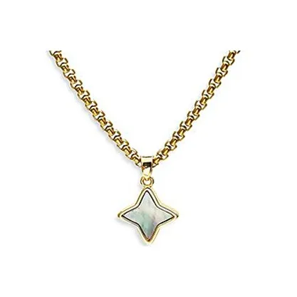 PUENTE Titanium Steel Necklaces Men's Gold