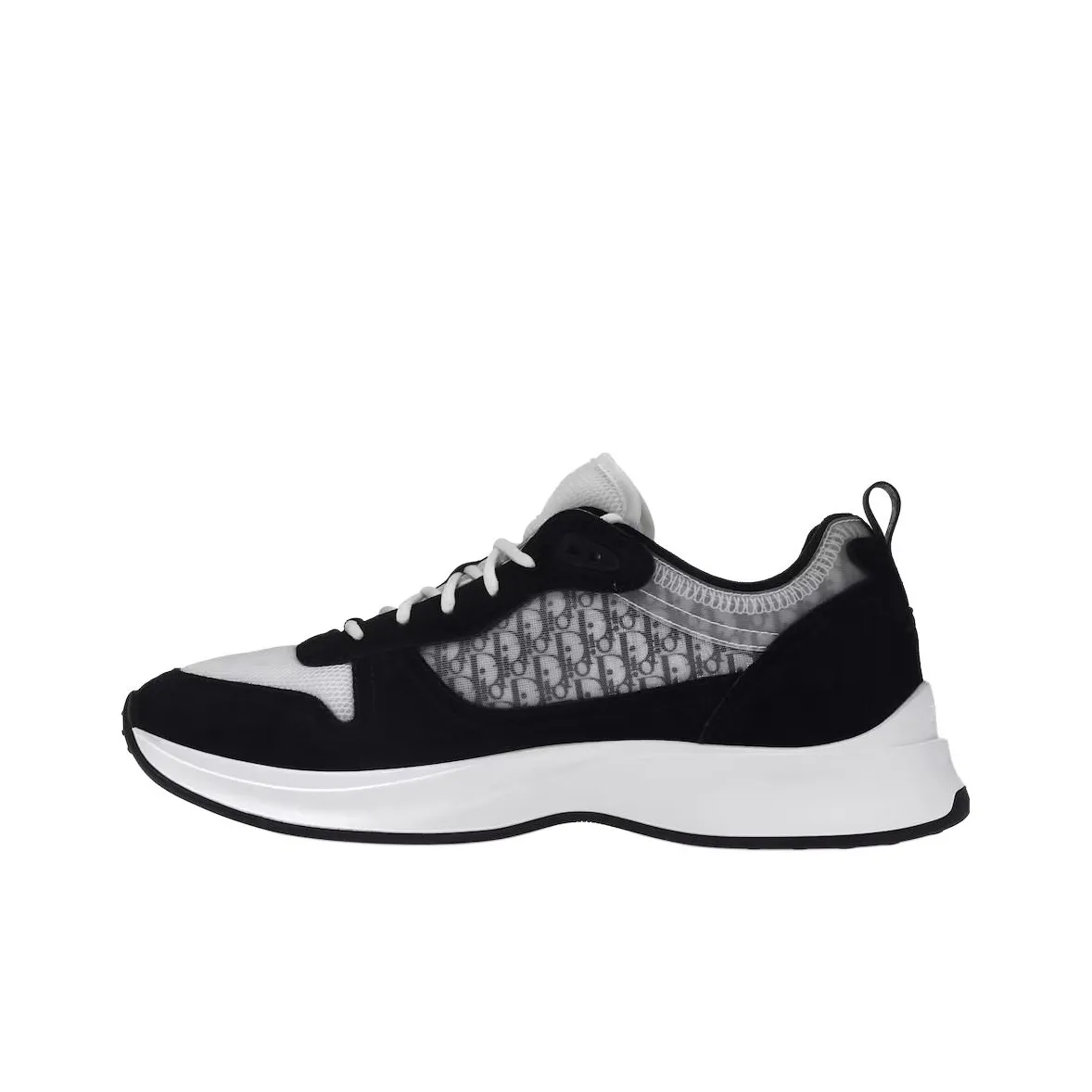 DIOR B25 Oblique Runner Sneaker Black Suede