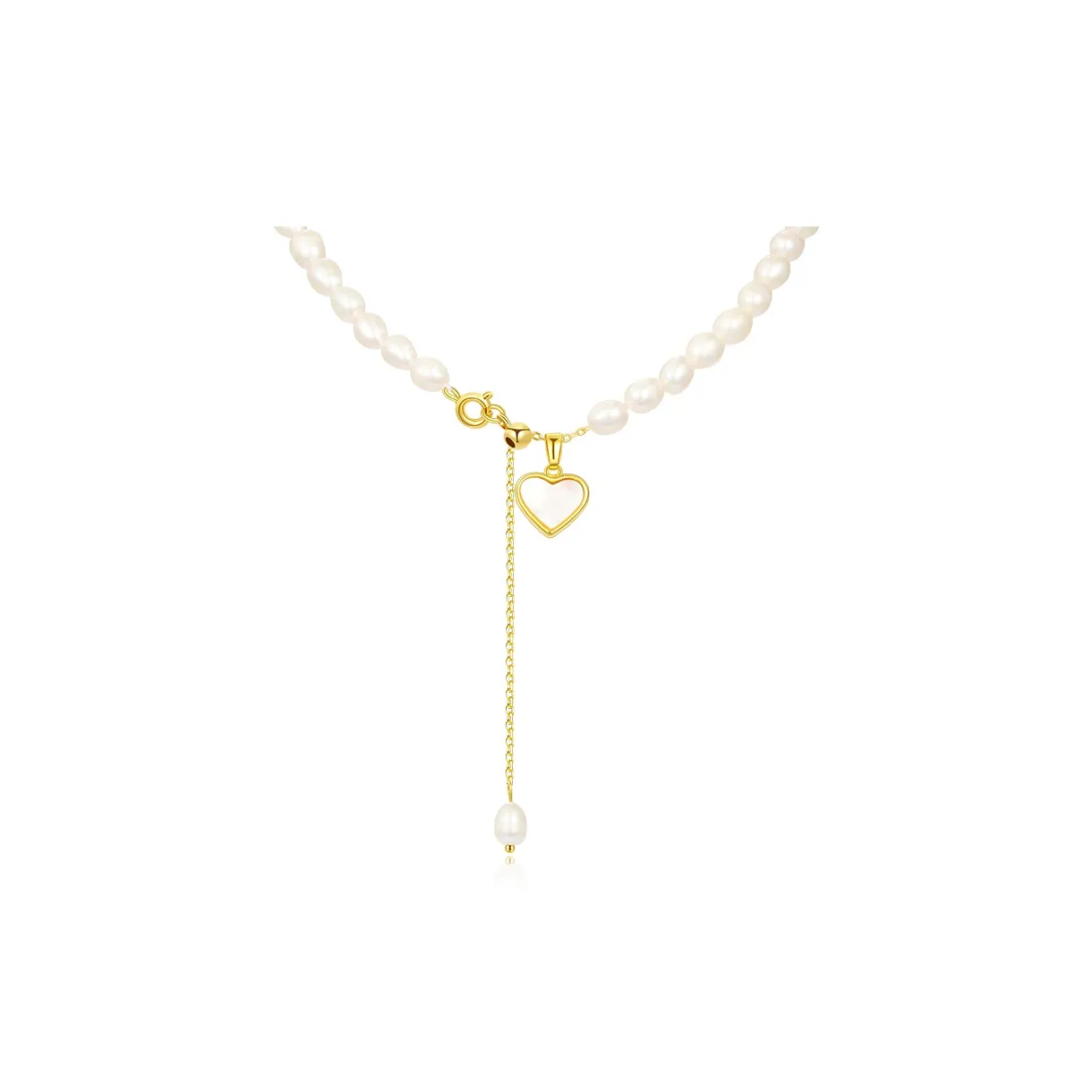 Floating Joy Пресноводный жемчуг Ожерелья из жемчужной раковины Женские