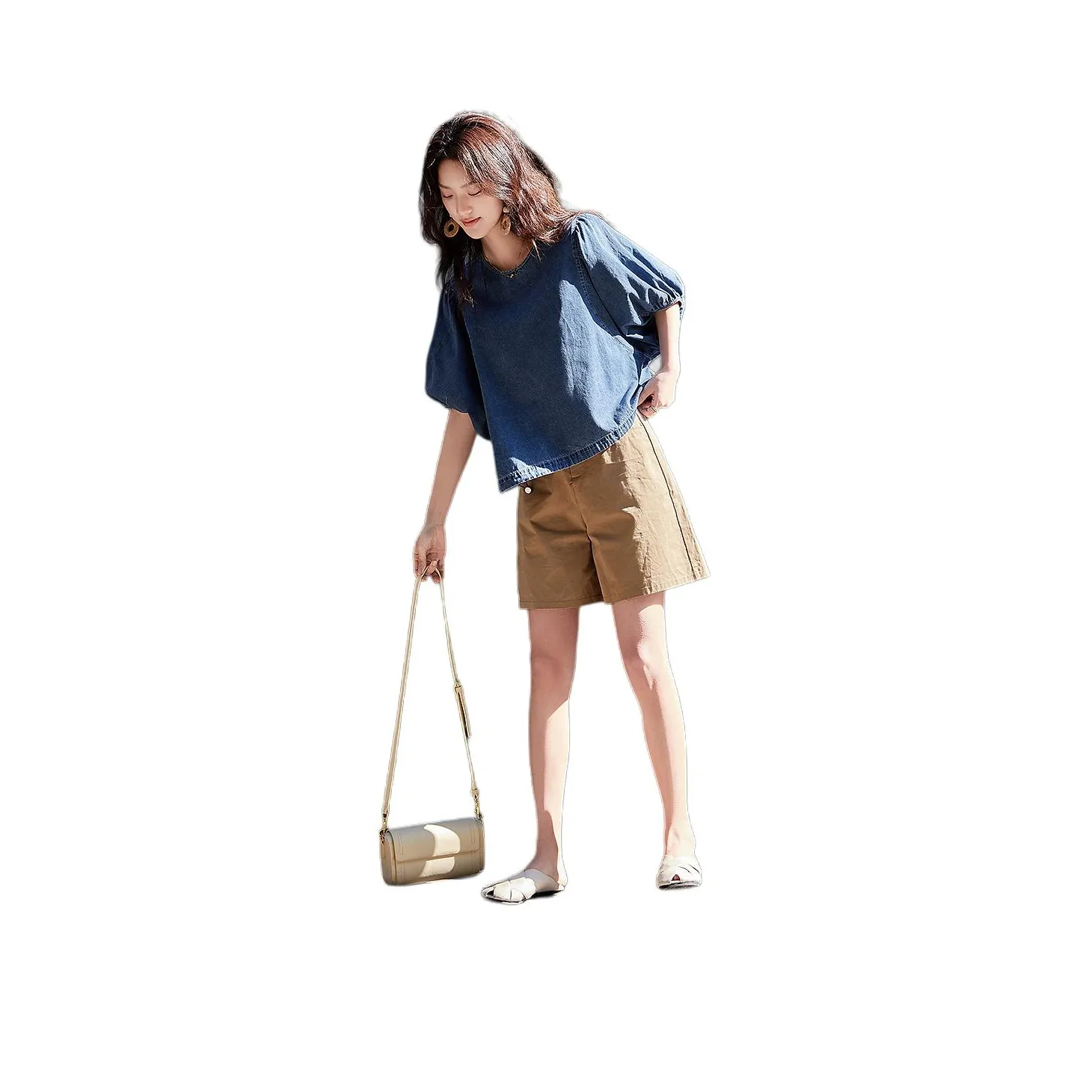 Dme Джинсовый синий Женские Рубашки