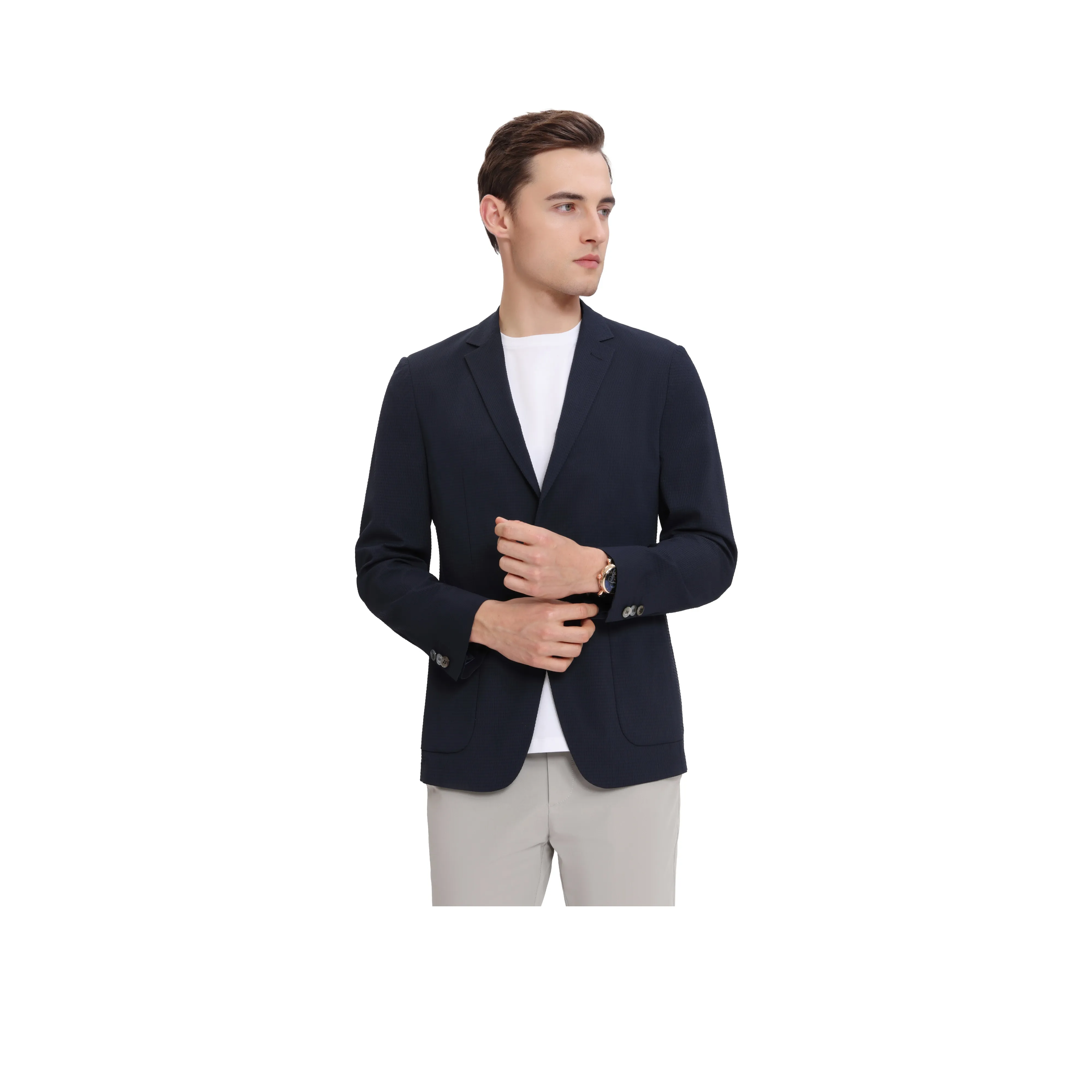 POSEMER Темно-синий Синий Мужской Деловой костюм