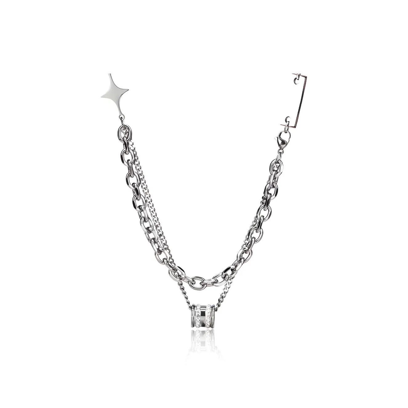 FOREVER MELODY Ожерелья из титанового сплава Мужской