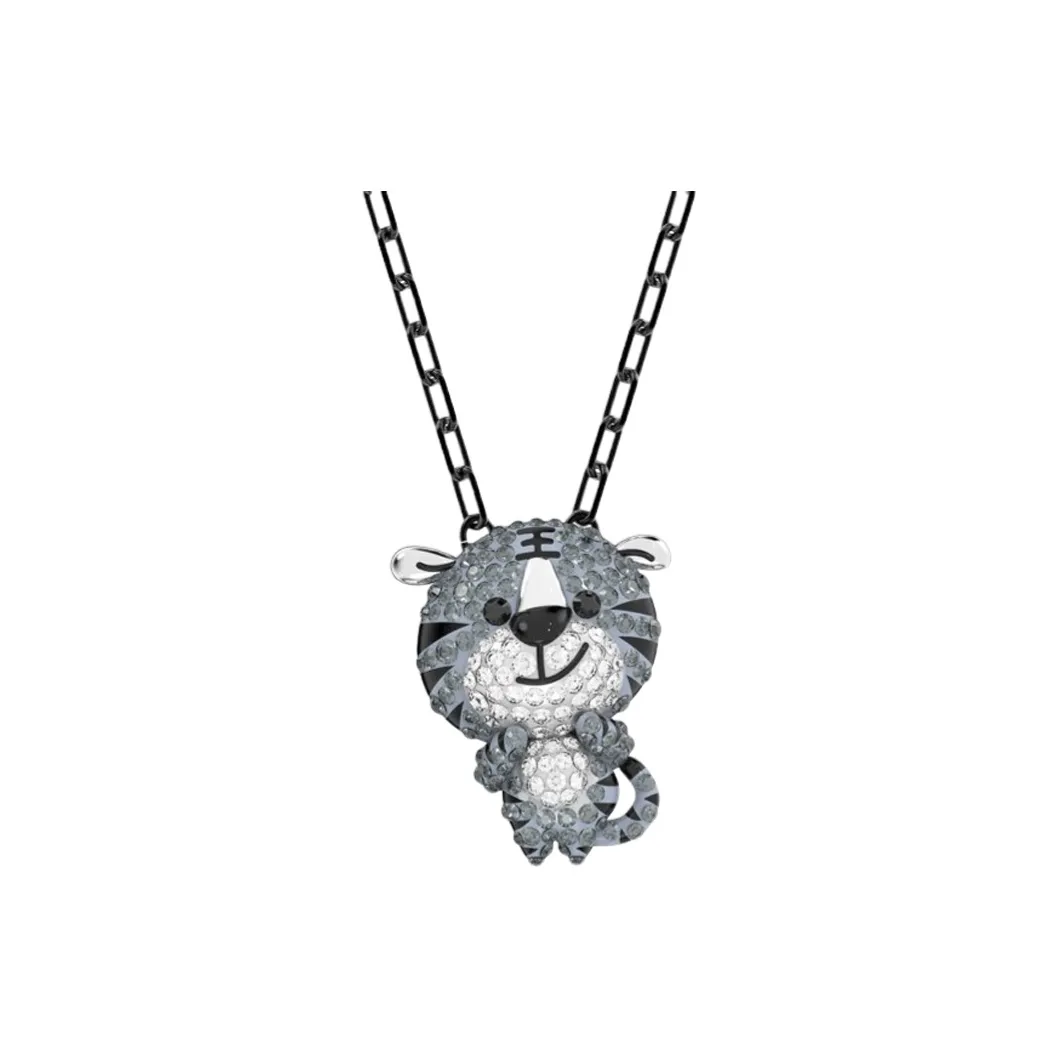 Swarovski Zodiac Tiger Faux Crystal Necklaces Unisex