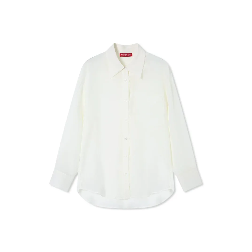 THE SEA LIFE Облачный белый Женские Рубашки