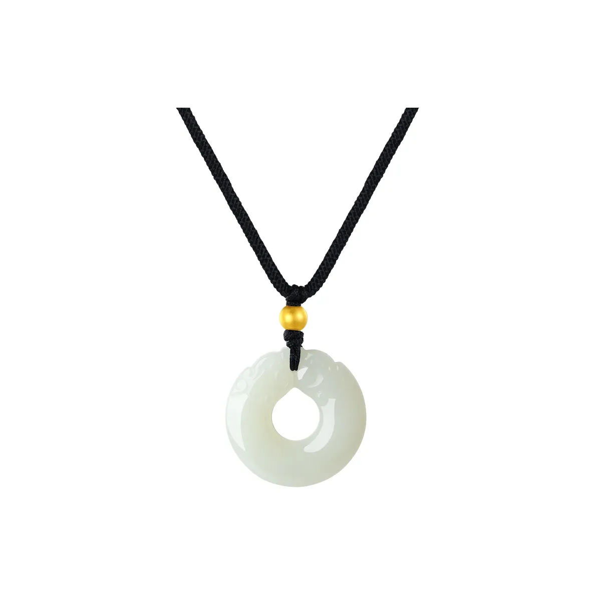CHINA GOLD Necklaces White Jade/Pale Greenish White Jade Women's