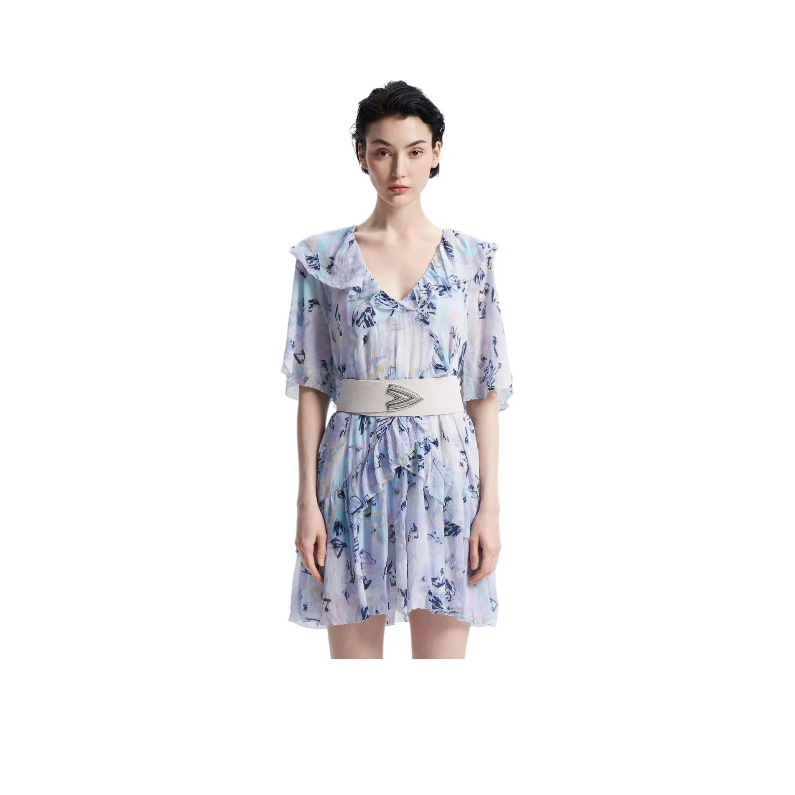 IRO NIGHT Short-Sleeved Dresses Women's Blue Purple