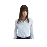 라이트 블루 트윌 블라우스