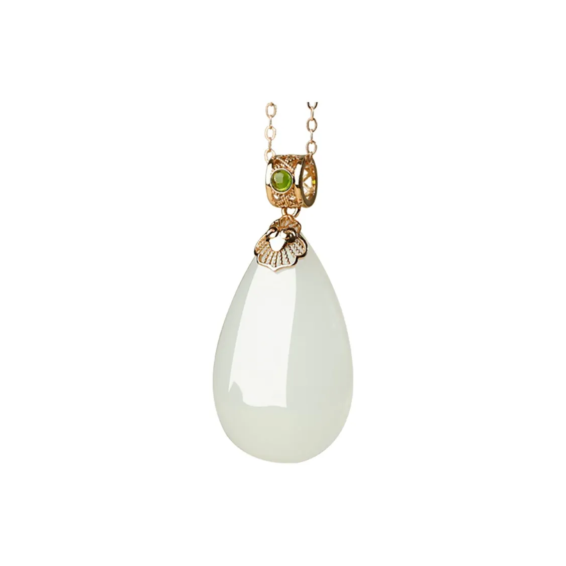 Treasure Necklaces White Jade Women's