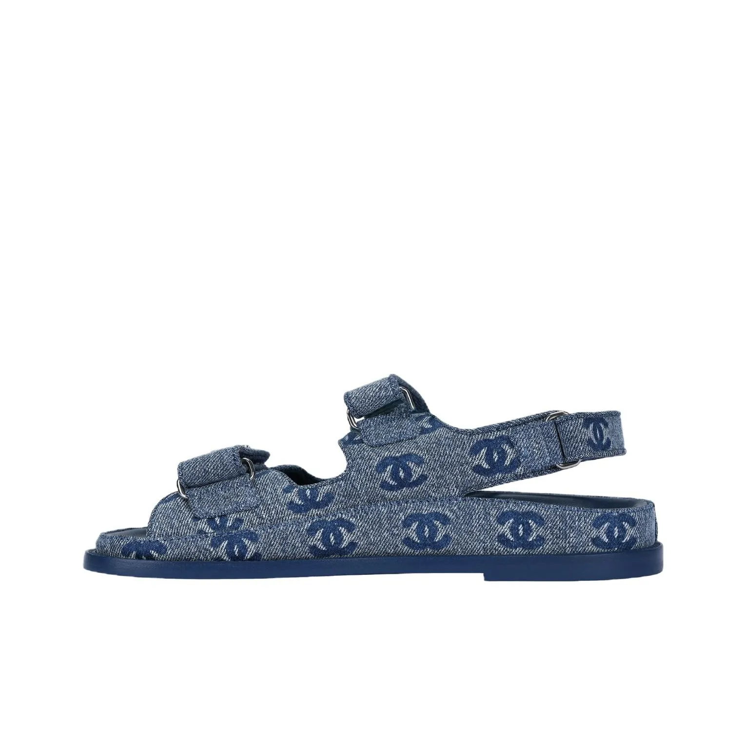 CHANEL 25S Beach Sandals Women's Blue