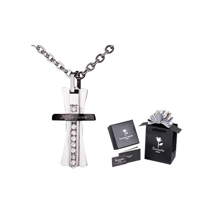 Eternelle Титановая сталь Ожерелье Унисекс