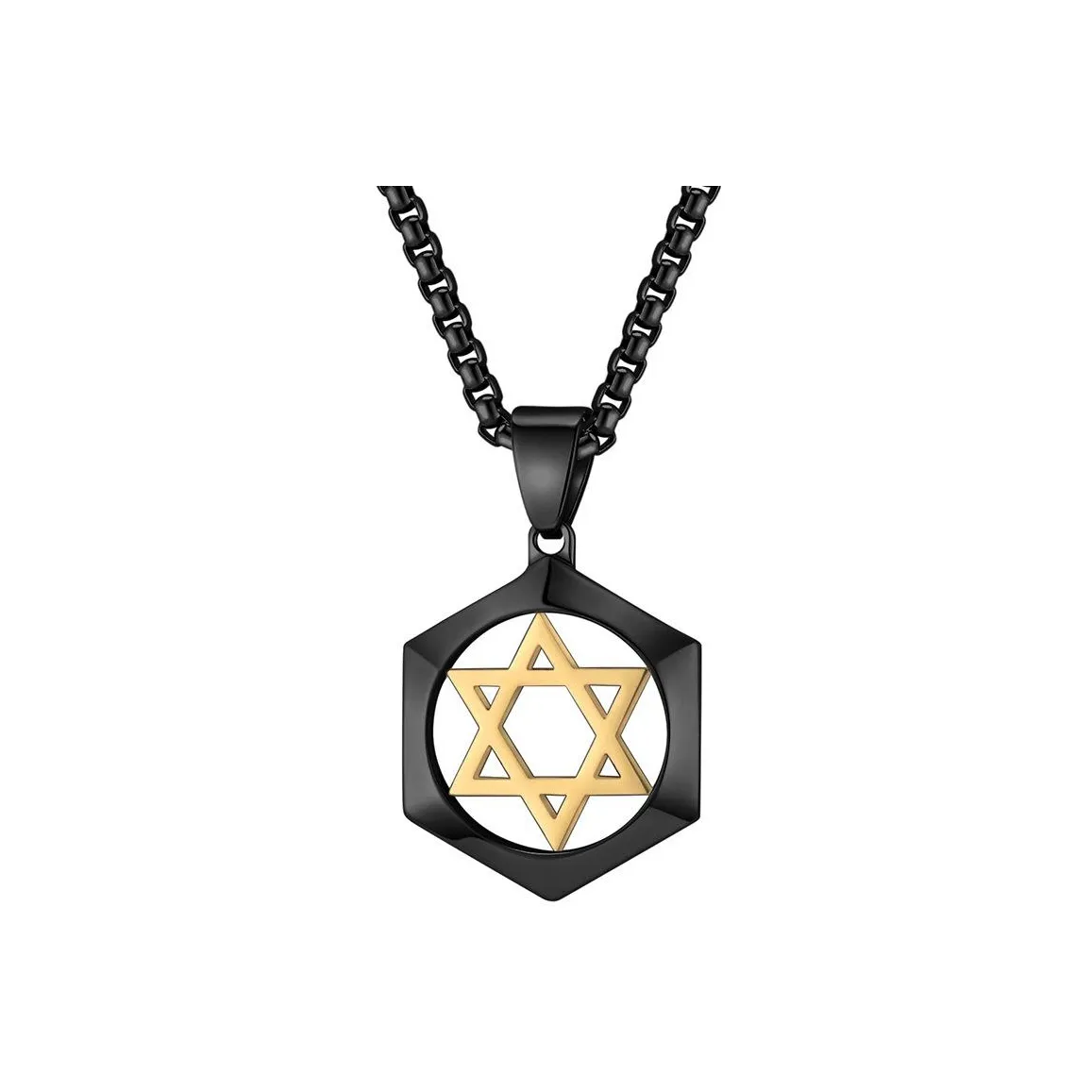 Quarqor Ожерелья из титанового стального сплава Мужской