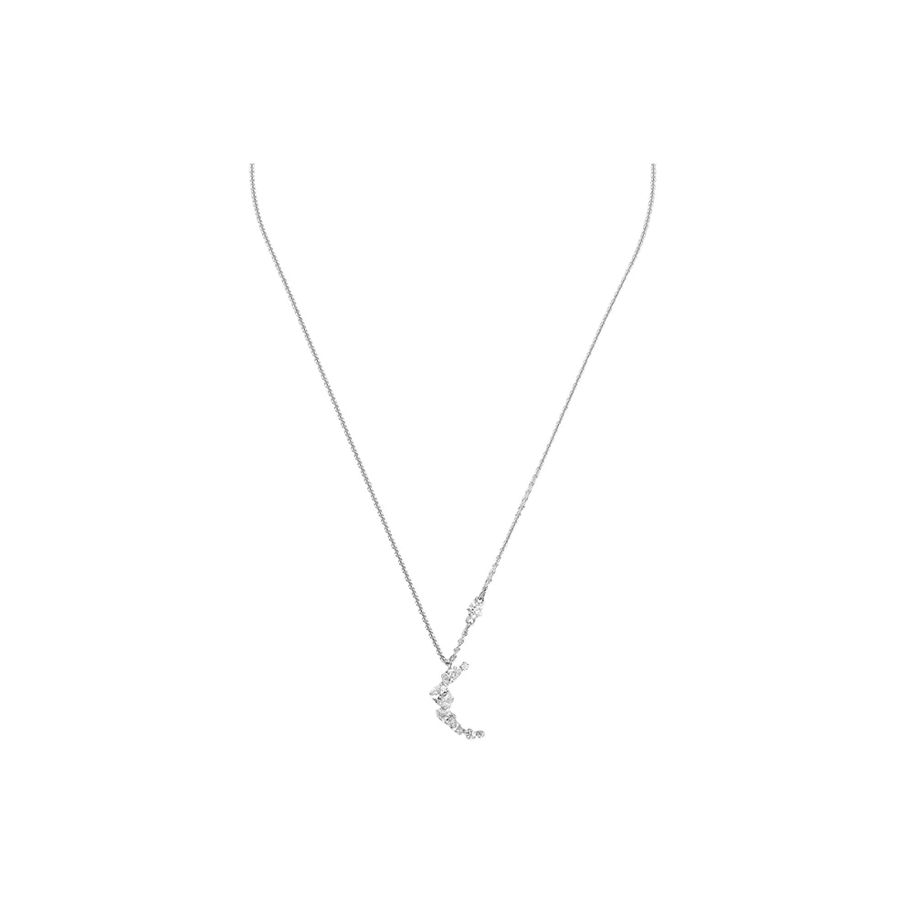 Swarovski Penélope Cruz Moonsun Rhodium Plated Necklaces Women's Silver