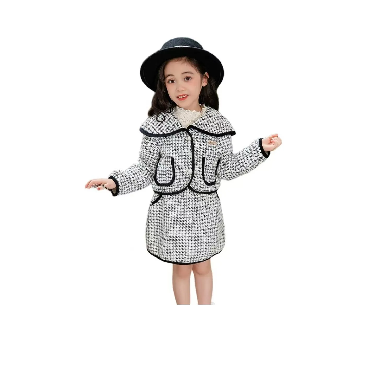 Детский комплект Disney с юбкой черный для детей 3-7 лет