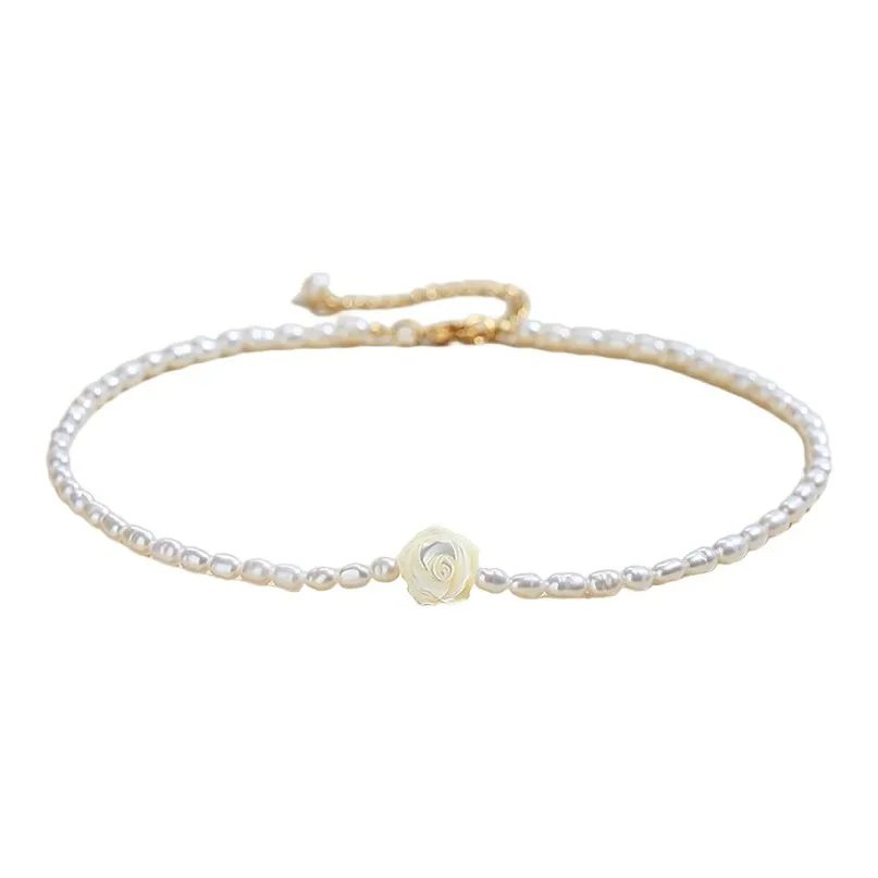 LIBI Сплав Пресноводный жемчуг Ожерелья Женские