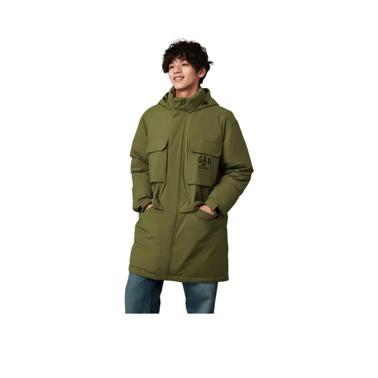 GAP Down Jacket Men's Army Green