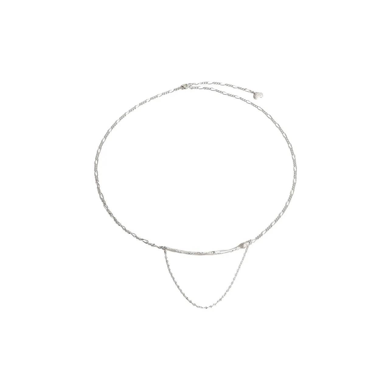 M.Wong 925 Sterling Silver Twisted Necklace Chain Unisex