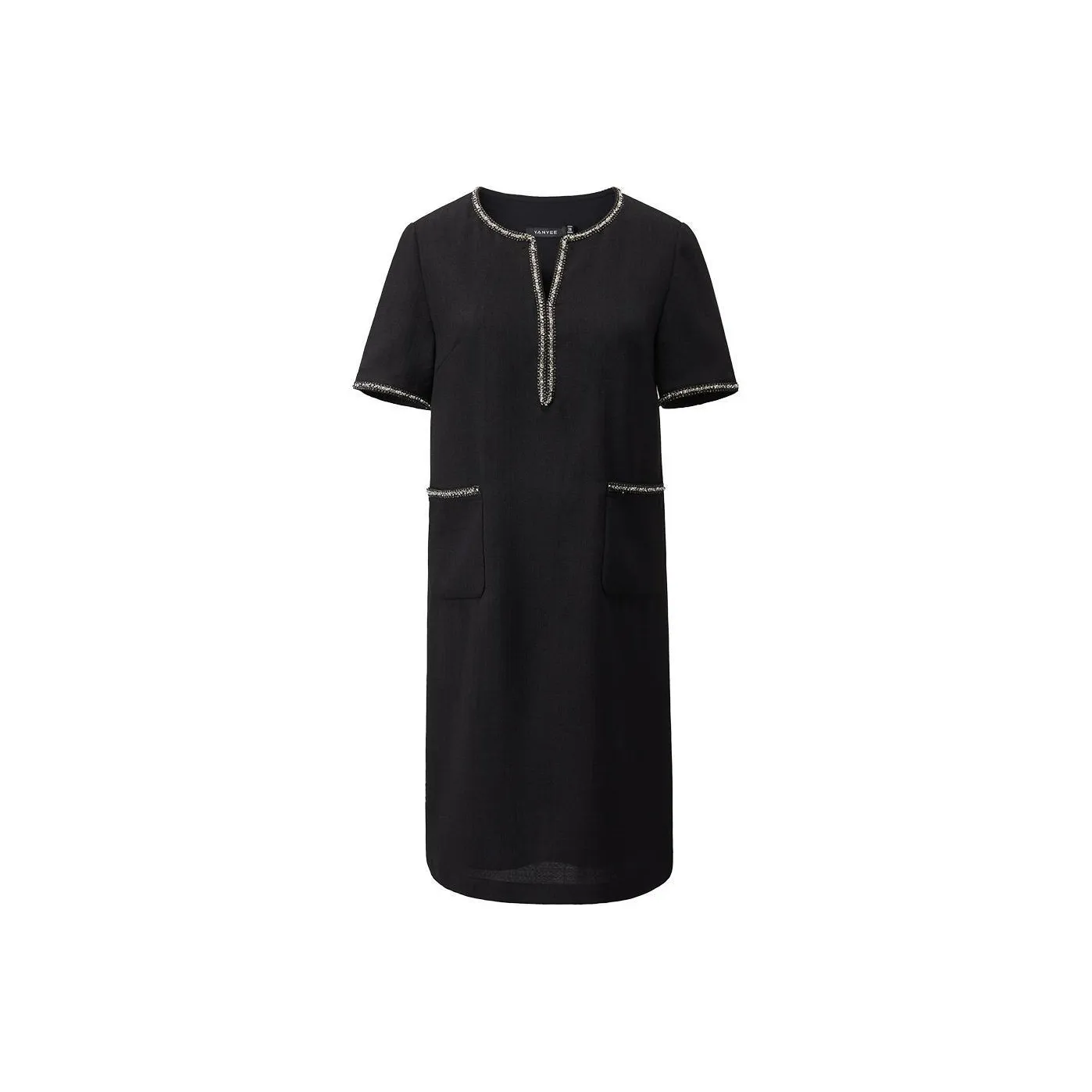 Yan Domain Короткий рукав Платье Женское