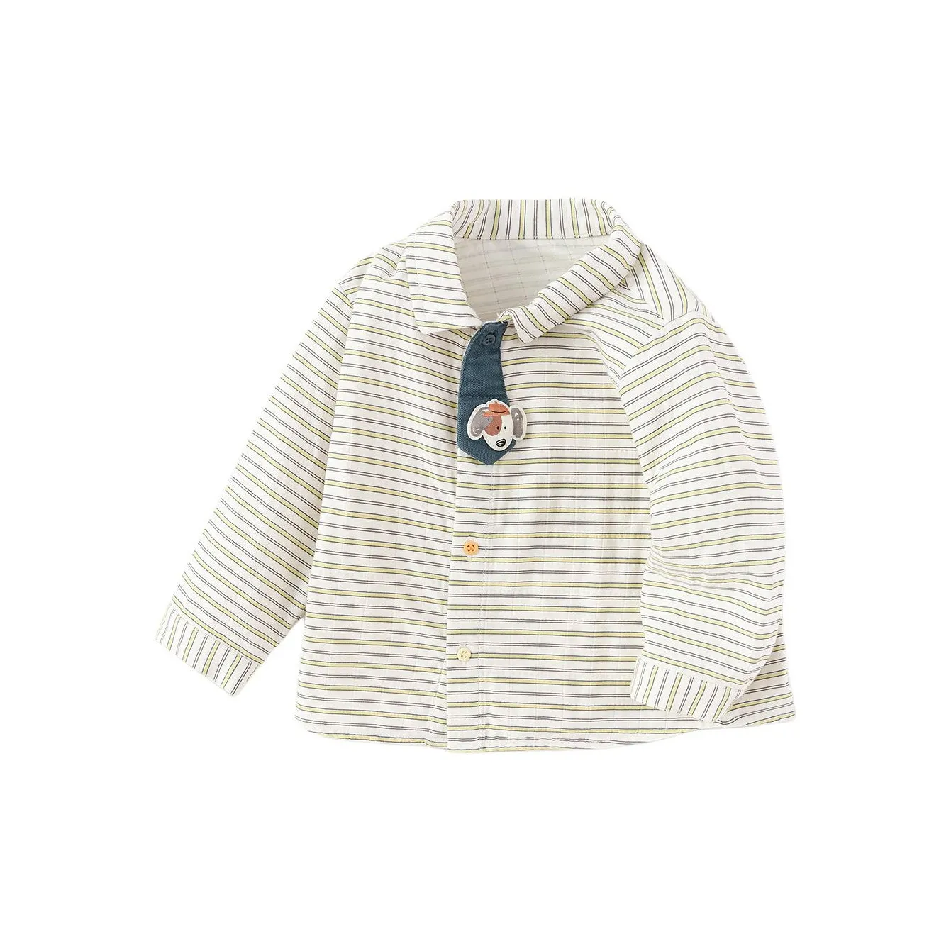 Balabala Рубашка Белый Зеленый Тон Младенец и Малыш