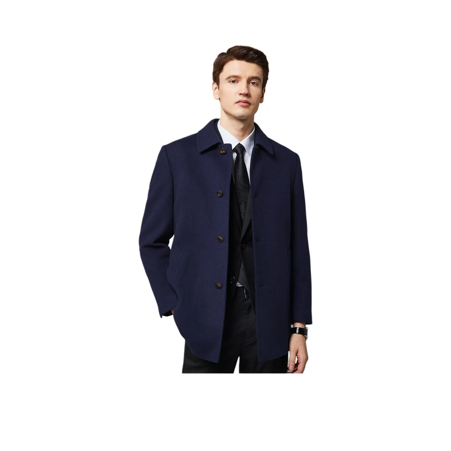 Francesco Totti Пальто Мужское Темно-синий