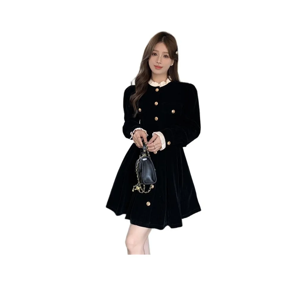 GULIANFEI Длинное платье с длинными рукавами женское цвет на изображении