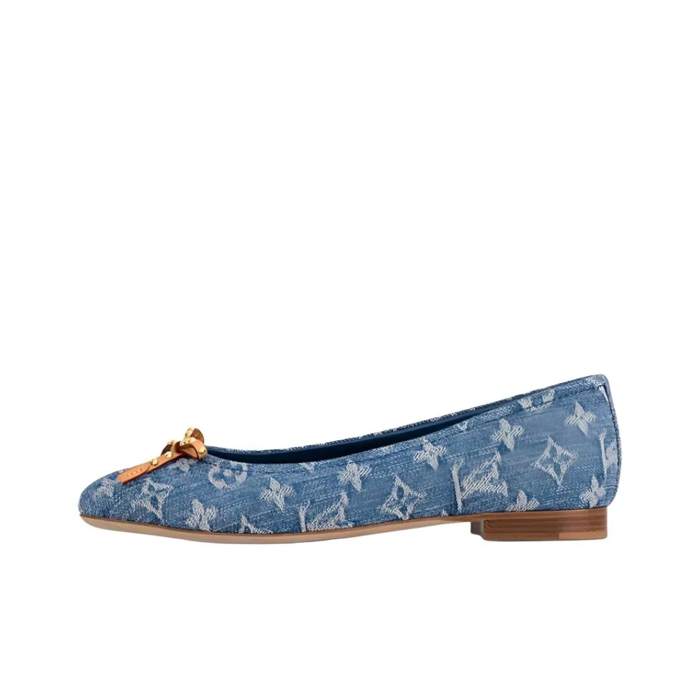 LOUIS VUITTON NINA Casual Single Shoes Women's Blue