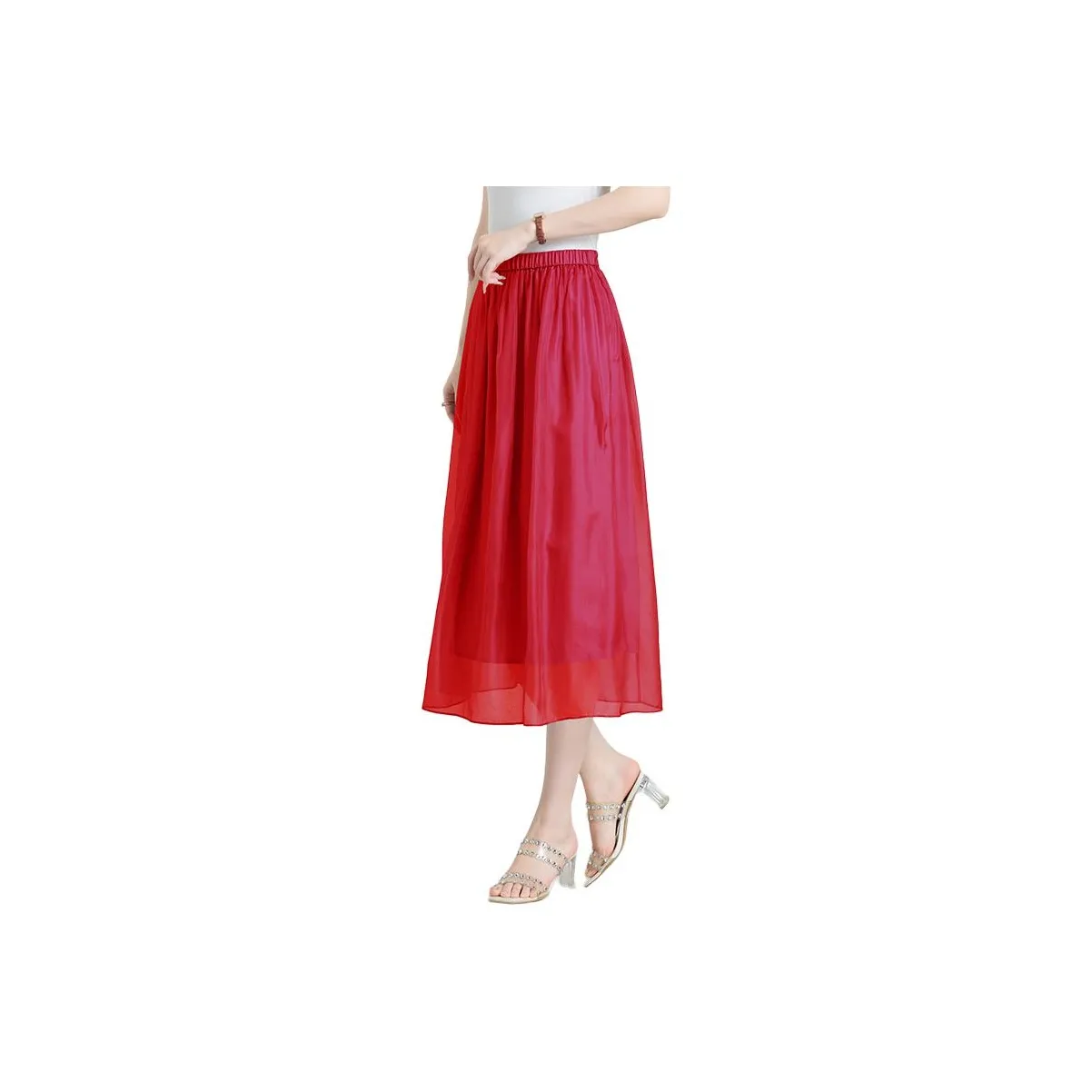 Yi Mengyuan Silk Casual Long Skirt Women's