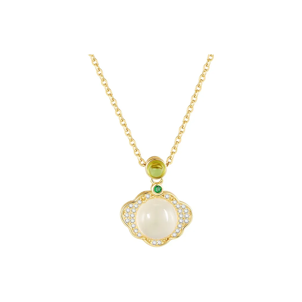 Mom's Gift Chalcedony Jade Necklaces Women's
