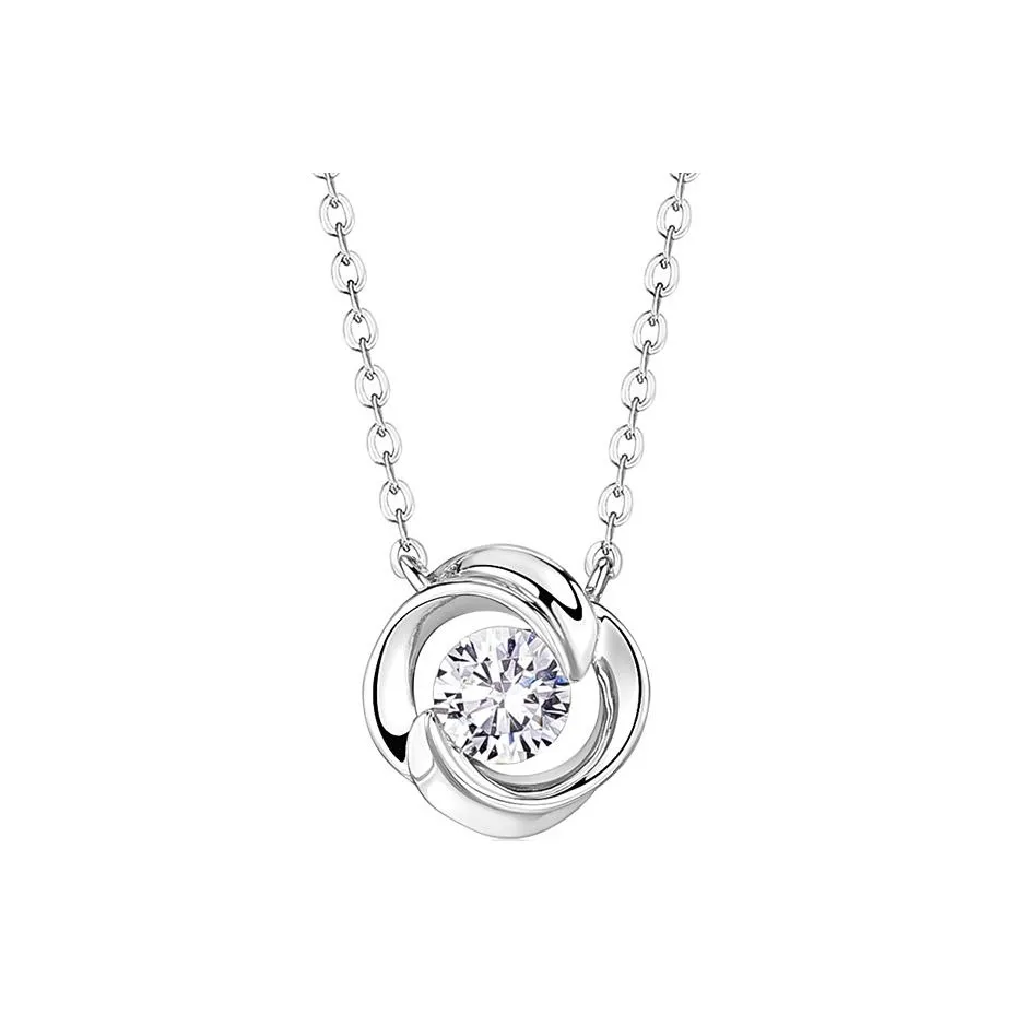 KADER 925 Sterling Silver Necklaces Women's Silver, Girlfriend
